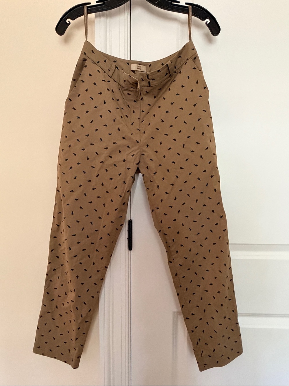 Oral Kiely women Khaki Printed Chino Pants